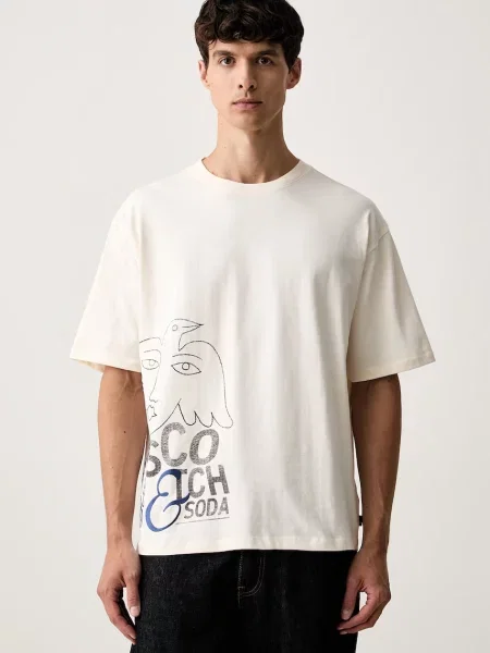 Scotch & Soda T-shirt beżowa