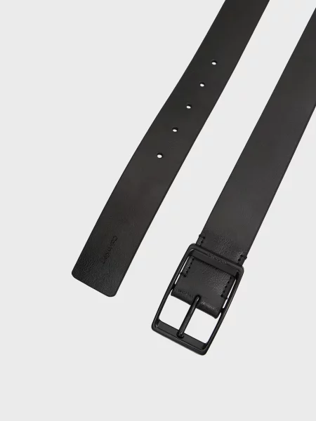 Шкіряний повсякденний ремінь Calvin Klein чорний