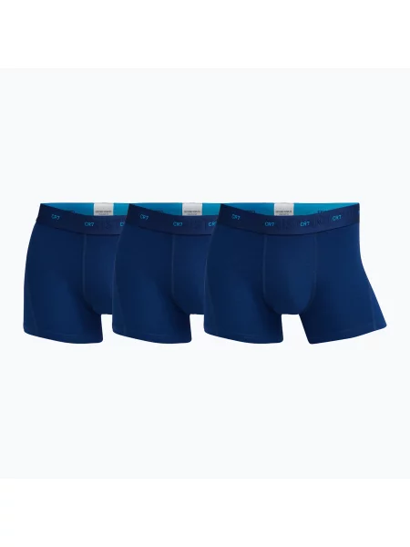 Boxerky Bamboo Trunk FSC 3 ks navy tyrkysová