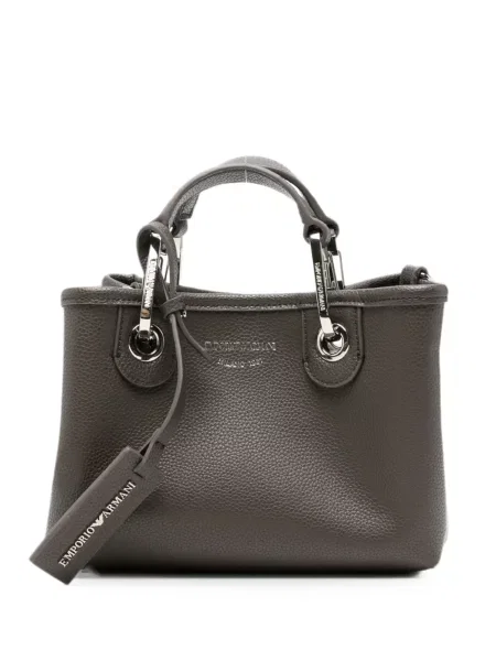 Geantă shopper Emporio Armani gri