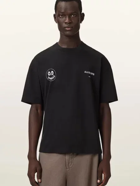 AllSaints tricou pentru bărbați din SPINNER negru