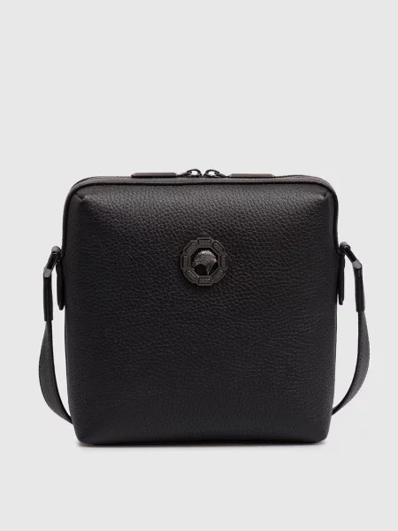 Кожаная сумка Stefano Ricci черная