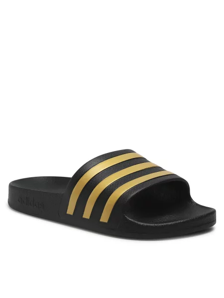 Natikači adidas adilette Aqua Cblack/Goldmt/Cblack črna