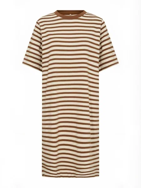 Soyaconcept Rochie Fidelia ciocolatiu / natural alb