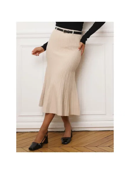 Fustă La Modeuse bej