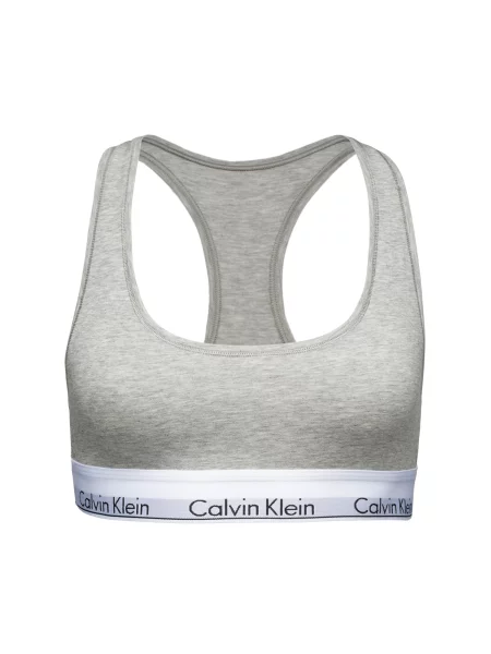 Calvin Klein Underwear Nedrček pegasto siva / črna bela