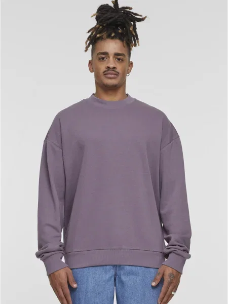 Hanorac crewneck Urban Classics din material terry gri