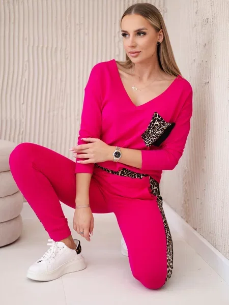 Komplet dresowy Kesi różowy