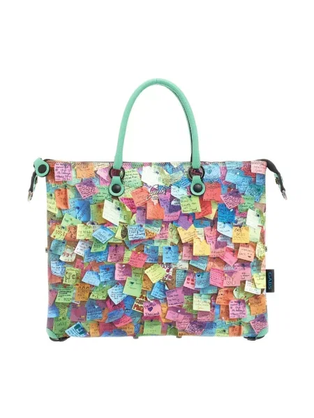 Wielobarwność torebka skórzana Gabs