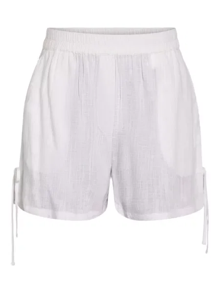 Noisy may Pantaloni NMLEILANI' alb