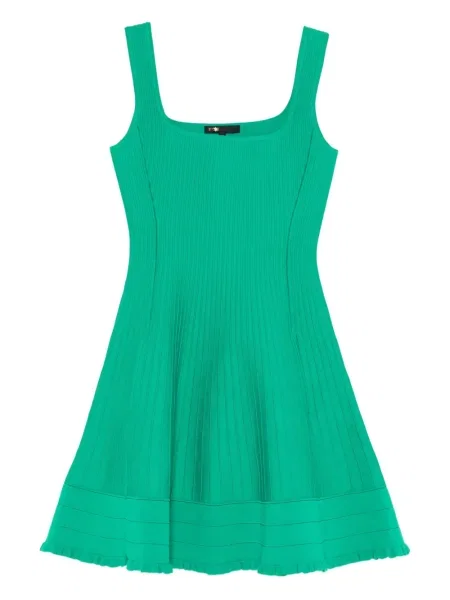 Rochie mini Maje fără mâneci de costum verde