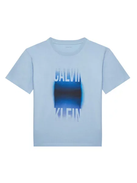Calvin Klein Jeans T-Shirt Gradient Graphic Błękitny niebieska