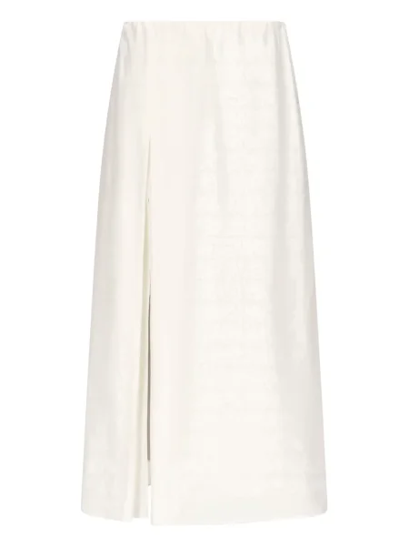 Fustă midi Loulou De Saison până la genunchi cu crăpătură