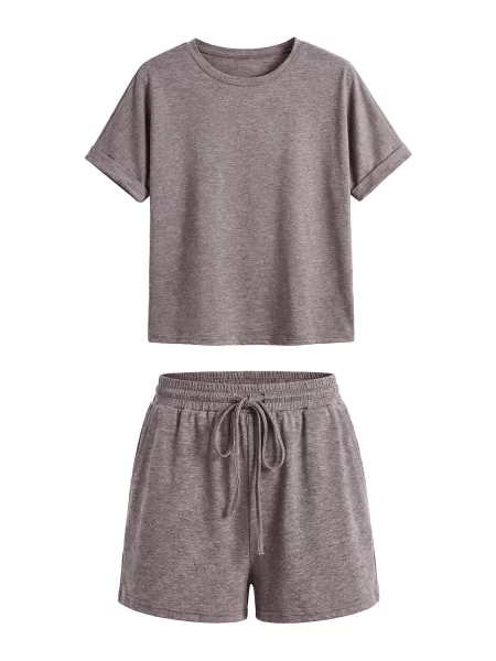 Imily Bela Costum cu pantaloni amestecat gri