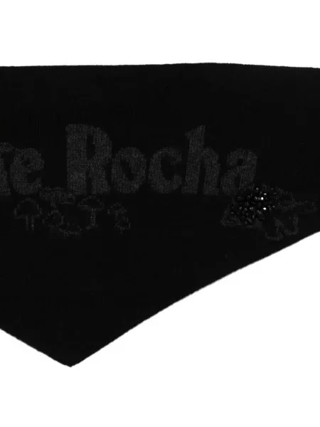 Grafic fular Simone Rocha cu autograf negru