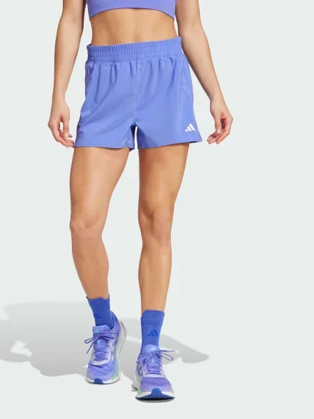 Переработанный спортивные шорты Adidas синие