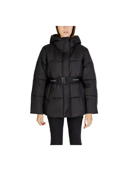 Krótka kurtka jeansowa Calvin Klein Jeans czarna