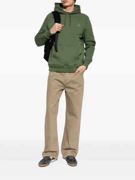 Hanorac cu glugă Ps Paul Smith cu model zebră verde