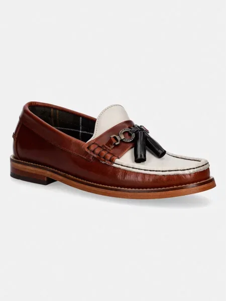 Pantofi Barbour din piele maro