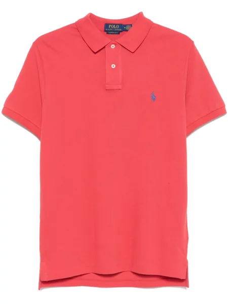 Siuvinėta dryžuota polo marškinėliai Polo Ralph Lauren balta