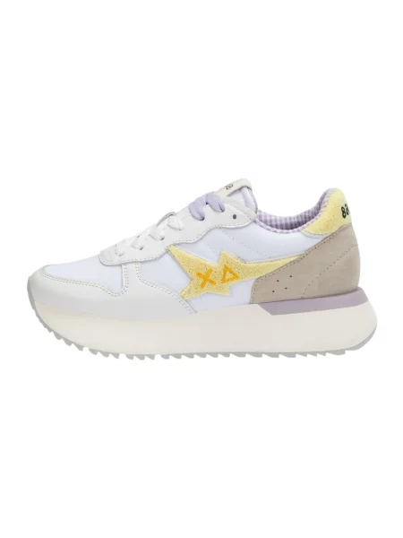 Sneakersy Sun68 z logo białe