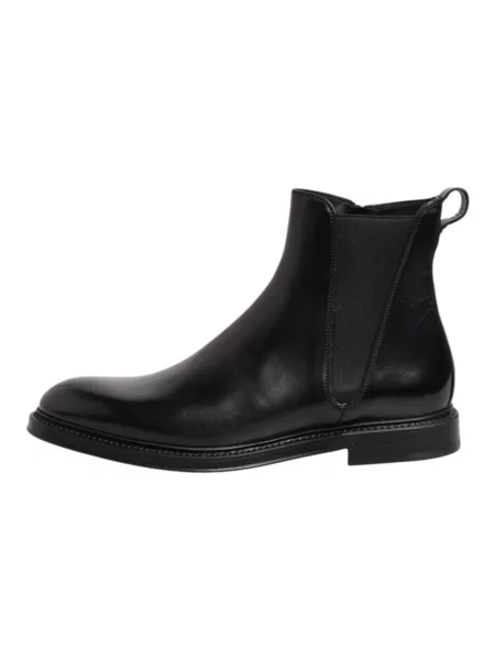 Sztyblety Dolce And Gabbana skórzane czarne