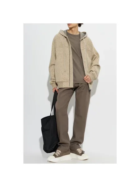 Bluza z kapturem Rick Owens z kapturem beżowa