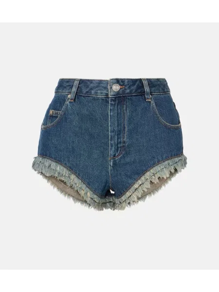 Pantaloni scurți din denim Isabel Marant albastru