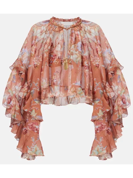 Bluză Zimmermann de mătase cu model floral