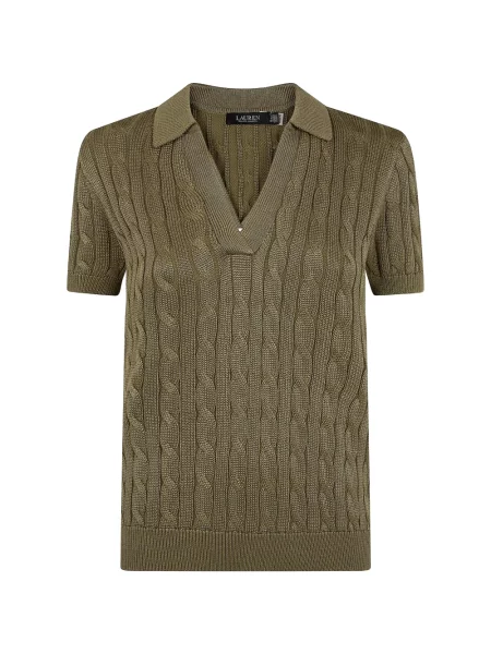 Top Lauren Ralph Lauren tricotate verde