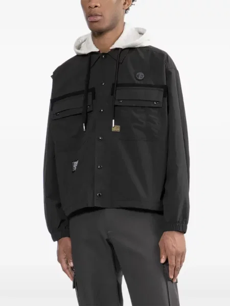 Geacă Aape By A Bathing Ape cu petice negru