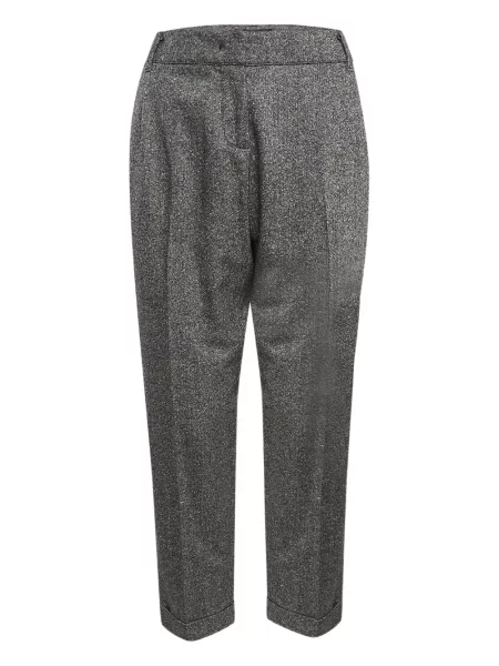 Pantaloni Weekend Max Mara din tweed gri