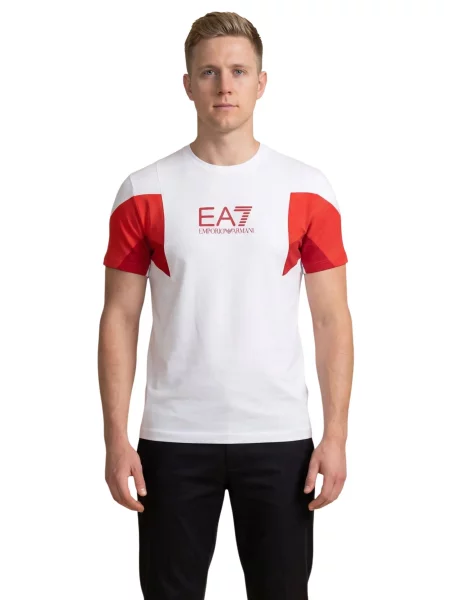 Къс тениска Ea7 бяло