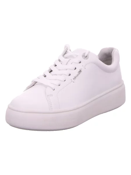 Sneakersy Tamaris sznurowane białe