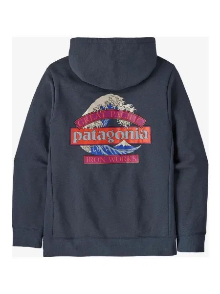 Bluza z kapturem Patagonia Great Waves Uprisal szczyt S niebieski