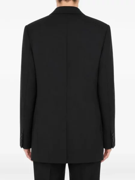 Geacă Moschino de lână cu rever negru