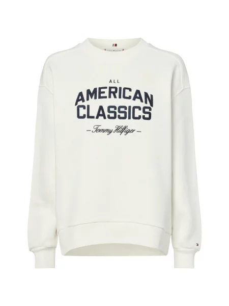 Tommy Hilfiger Bluza Kobiety jednolity S biały