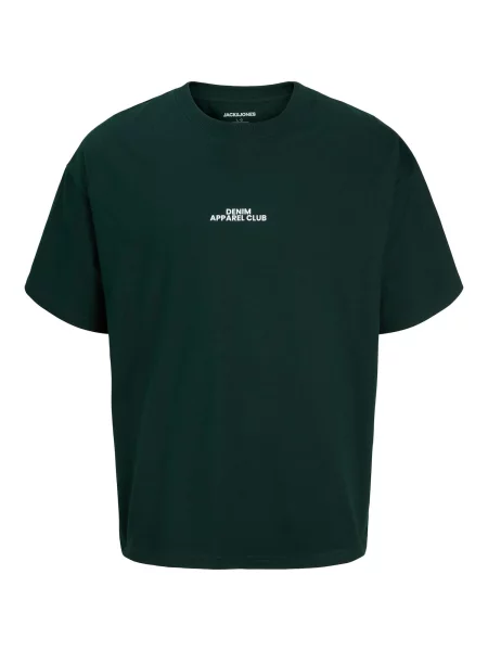 Jack & Jones Junior Tricou JJBAY verde închis alb