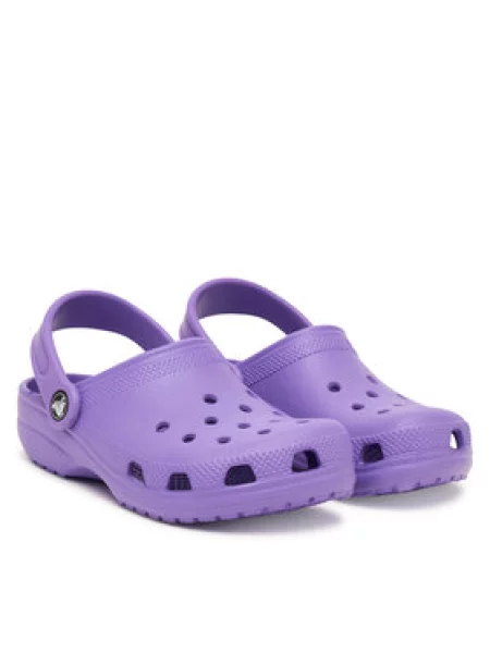 Dětské pantofle Crocs fialové