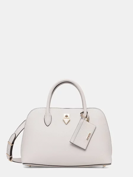 Guess geantă crossbody pentru femei cu imitație de piele PATSIE alb