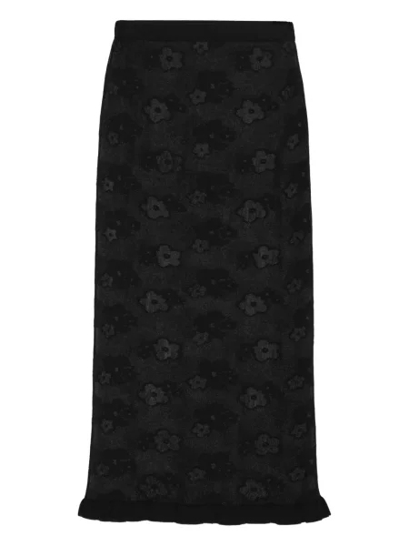 Fustă midi Cecilie Bahnsen până la genunchi negru