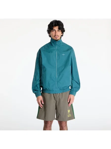 Яке adidas Originals Firebird Jacket тюркоазено преходен модел зелено