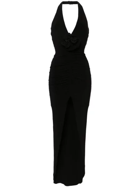 Rochie Nissa cu model floral negru