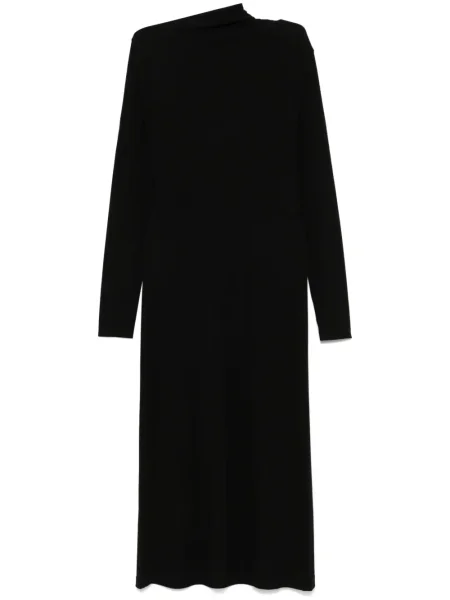 Rochie Toteme din jerseu drapată de costum negru