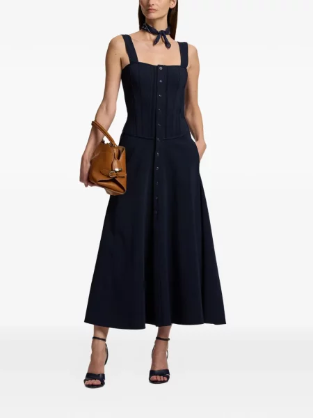 Rochie Ralph Lauren Collection în linie A de costum albastru