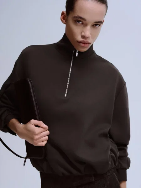 Свитшот Mango коричневый