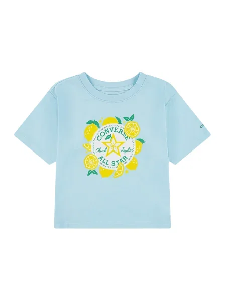 CONVERSE Tricou SPRING CITRUS LEMON deschis / galben albastru