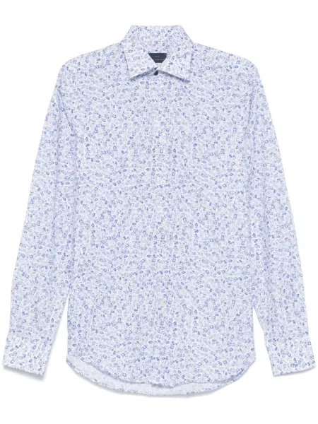 Cămașă Paul & Shark cu model floral cu imagine alb