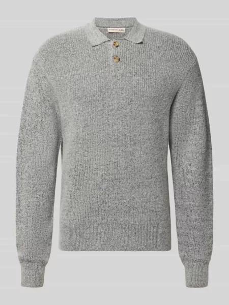 Sweter z dzianiny o kroju regular fit z kołnierzykiem polo model NIXON' Redefined Rebel