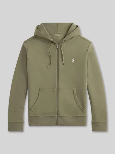 Bluza rozpinana o kroju regular fit z mieszanki bawełny Polo Ralph Lauren oliwkowa